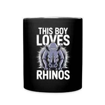 Nashorn Spruch Nashörner Lustiges Nashorn Geschenk - Tasse einfarbig - Schwarz - Vorne