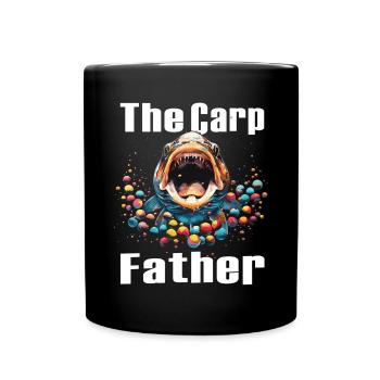 Angling Catch Fish carp fish Karpfen - Tasse einfarbig - Schwarz - Vorne
