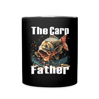 Angling Catch Fish carp fish Karpfen - Tasse einfarbig - Schwarz - Vorne