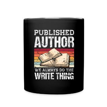 Écrivain Auteur de romans - Mug uni - noir - Devant