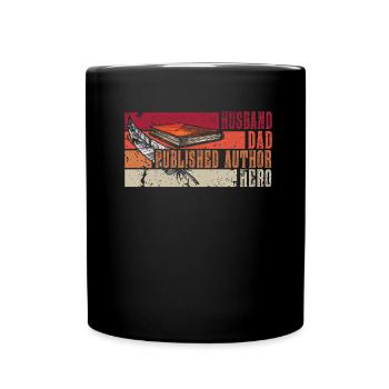 Writer Writing Novels Author - Full Colour Mug - black - Front