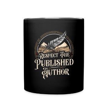 Writer Writing Novels Author - Full Colour Mug - black - Front
