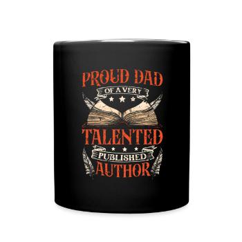 Writer Writing Novels Author - Full Colour Mug - black - Front