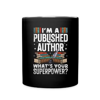 Writer Writing Novels Author - Full Colour Mug - black - Front