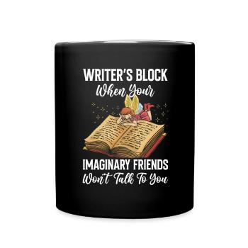 Writer Writing Novels Author - Full Colour Mug - black - Front