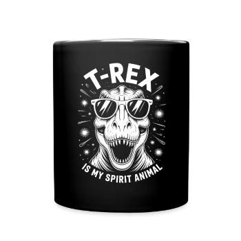 T-Rex disant dinosaure drôle T-Rex cadeau - Mug uni - noir - Devant