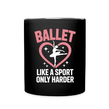 Ballet Dire Ballerine Drôle Ballet Cadeau - Mug uni - noir - Devant