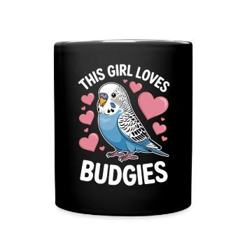 Perruche disant drôle de perruche cadeau - Mug uni - noir - Devant