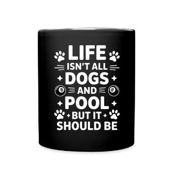 Pool Billiard Spruch Lustig Pool Billiard Geschenk - Tasse einfarbig - Schwarz - Vorne