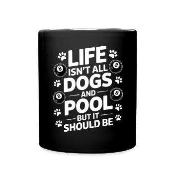 Pool Billiard Spruch Lustig Pool Billiard Geschenk - Tasse einfarbig - Schwarz - Vorne