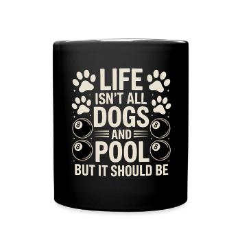 Pool Billiard Spruch Lustig Pool Billiard Geschenk - Tasse einfarbig - Schwarz - Vorne