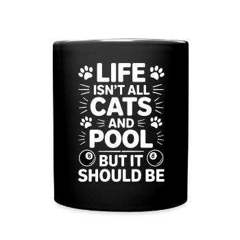 Billard Dire Drôle Billard Billard Cadeau - Mug uni - noir - Devant