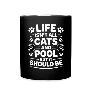 Billard Dire Drôle Billard Billard Cadeau - Mug uni - noir - Devant