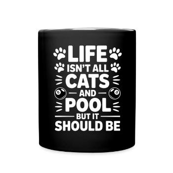 Billard Dire Drôle Billard Billard Cadeau - Mug uni - noir - Devant