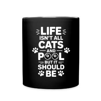 Billard Dire Drôle Billard Billard Cadeau - Mug uni - noir - Devant