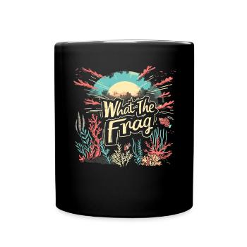 Aquarium Aquarist Coral Fragging - Full Colour Mug - black - Front