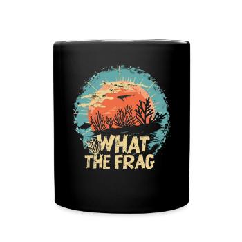Aquarium Aquarist Coral Fragging - Full Colour Mug - black - Front