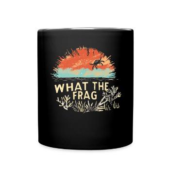 Aquarium Aquarist Coral Fragging - Full Colour Mug - black - Front