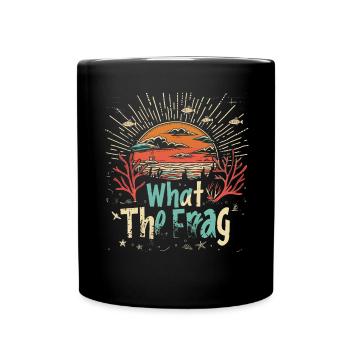 Aquarium Aquarist Coral Fragging - Full Colour Mug - black - Front