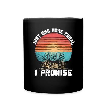Aquarium Aquarist Coral Fragging - Full Colour Mug - black - Front