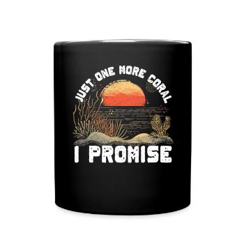 Aquarium Aquarist Coral Fragging - Full Colour Mug - black - Front