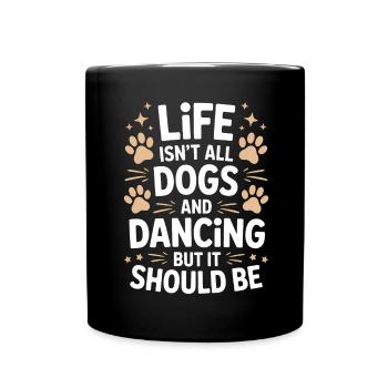 Danse Disant Chien Danse Drôle Dancing Cadeau - Mug uni - noir - Devant