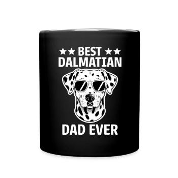 Dalmatiner Spruch Dad Lustiges Dalmatiner Geschenk - Tasse einfarbig - Schwarz - Vorne