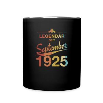 100e anniversaire Légendaire depuis septembre 1925 - Mug uni - noir - Devant