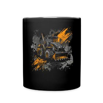 Skid steer loader enthusiasts - Full Colour Mug - black - Front