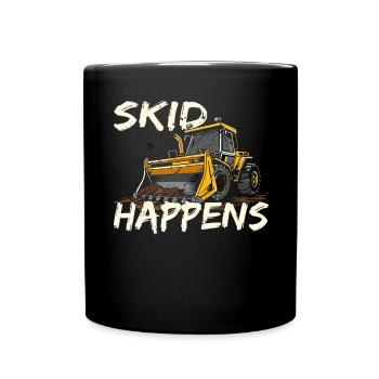 Skid steer loader enthusiasts - Full Colour Mug - black - Front