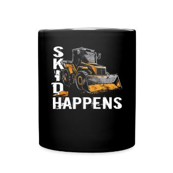 Skid steer loader enthusiasts - Full Colour Mug - black - Front