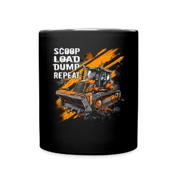 Skid steer loader enthusiasts - Full Colour Mug - black - Front