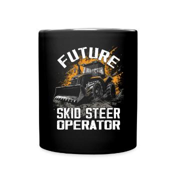Skid steer loader enthusiasts - Full Colour Mug - black - Front