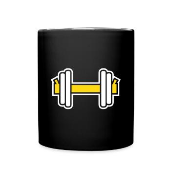 Dumbbell - Full Colour Mug - black - Front