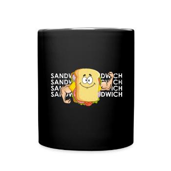 Musculation Sandwich Fitness Gym Food - Mug uni - noir - Devant