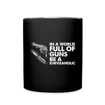 Father and Messerasmmler Messerfan Papa Design - Full Colour Mug - black - Front