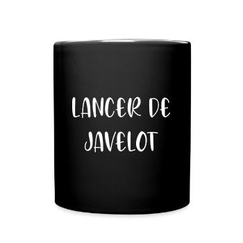 T shirt javelin throw - Full Colour Mug - black - Front