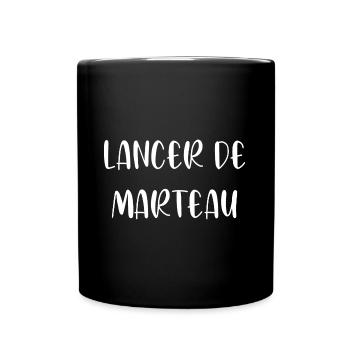 T shirt lancer de marteau - Mug uni - noir - Devant