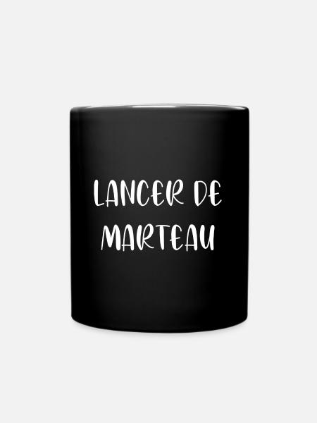 T shirt lancer de marteau - Mug uni - noir