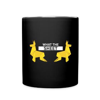 Conception d'origami Kirigami coloré - Mug uni - noir - Devant