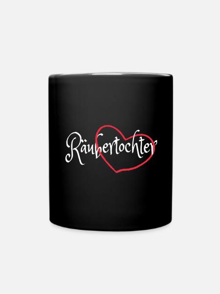 Räubertochter - Tasse einfarbig - Schwarz