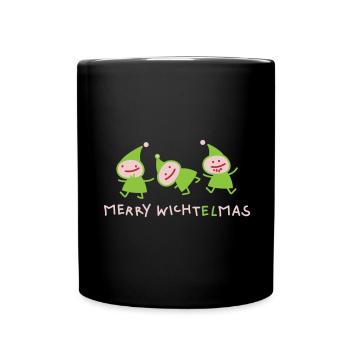Elves Christmas (b) - Full Colour Mug - black - Front