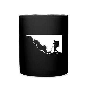Mountains - Hiking - (9) - Full Colour Mug - black - Front