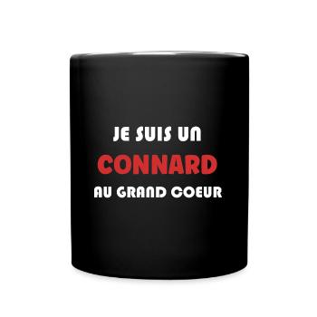 Je suis un connard au grand coeur - Mug uni - noir - Devant