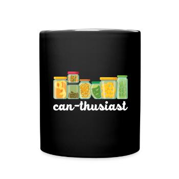 Can-Thusiast Einmachen Lebensmittelkonserven Einma - Tasse einfarbig - Schwarz - Vorne