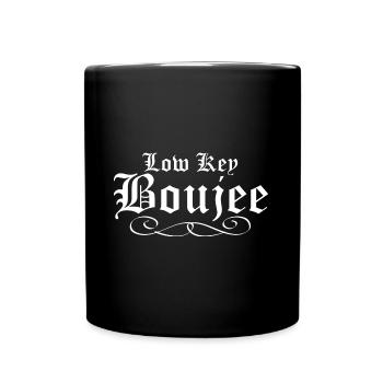 Low Key Boujee Mama Wife - Full Colour Mug - black - Front