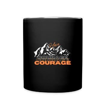 Courage Coraje H - Mug uni - noir - Devant