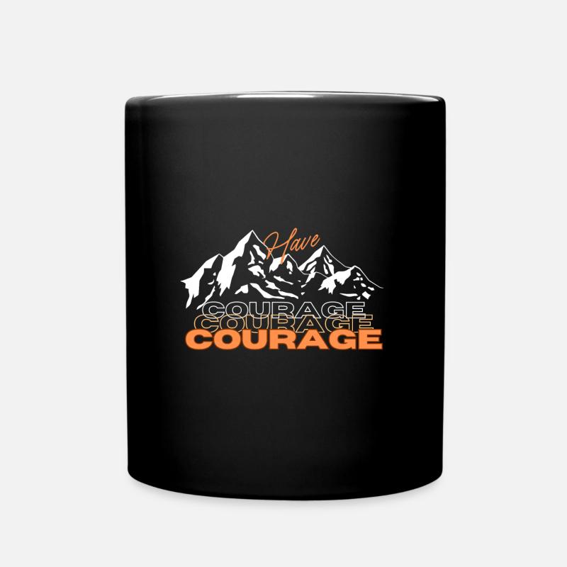 Mut Coraje H - Tasse einfarbig - Schwarz