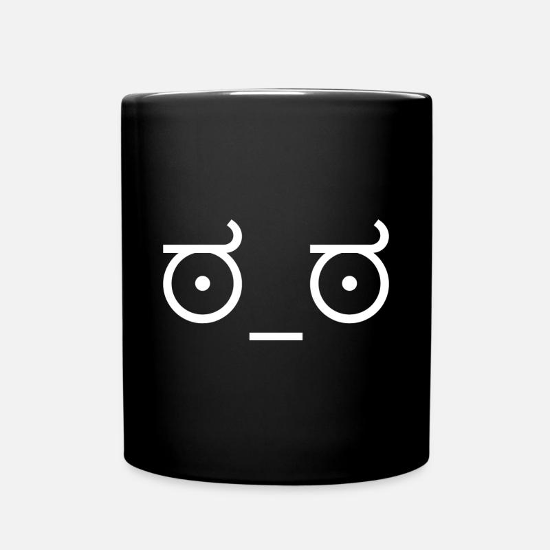 Emoji confus - Mug uni - noir