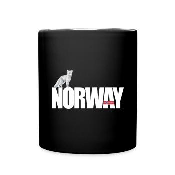 Norwegen - Tasse einfarbig - Schwarz - Vorne